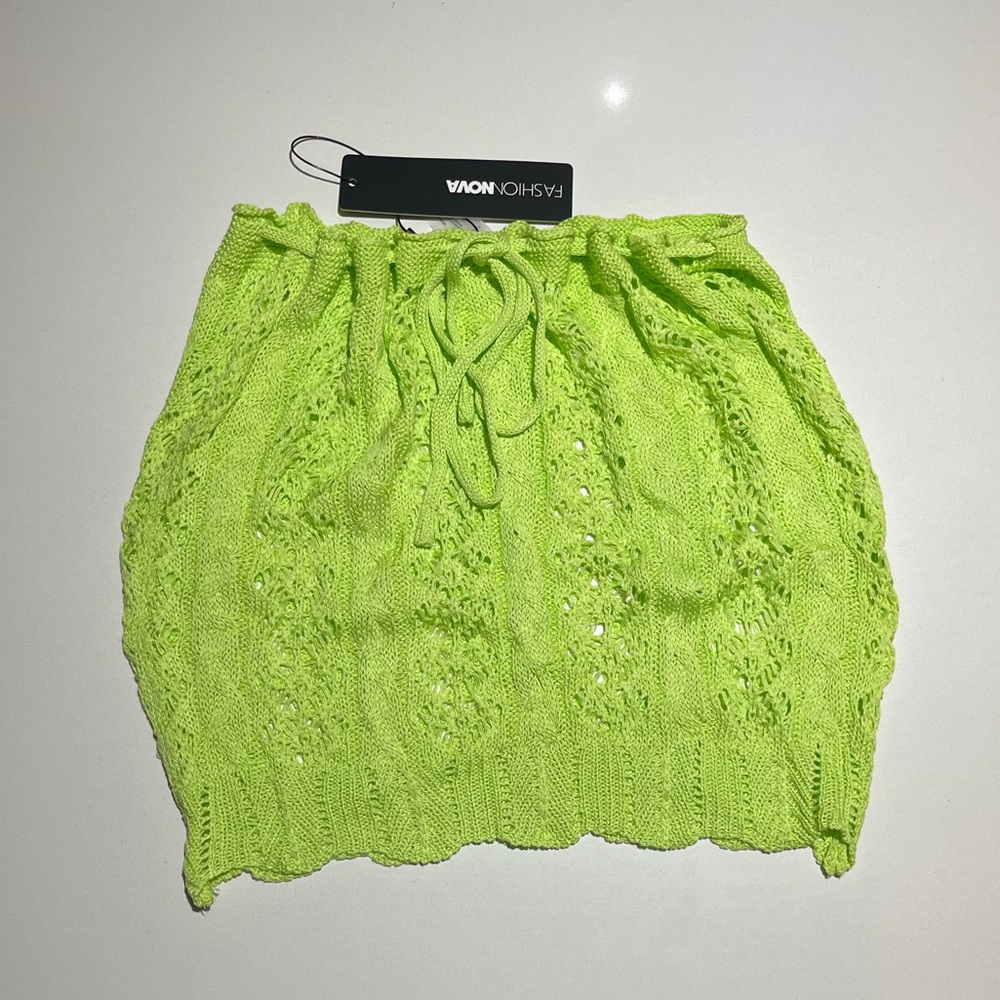 Fashion Nova Cover up Crochet Skirt - Picture 4 of 4